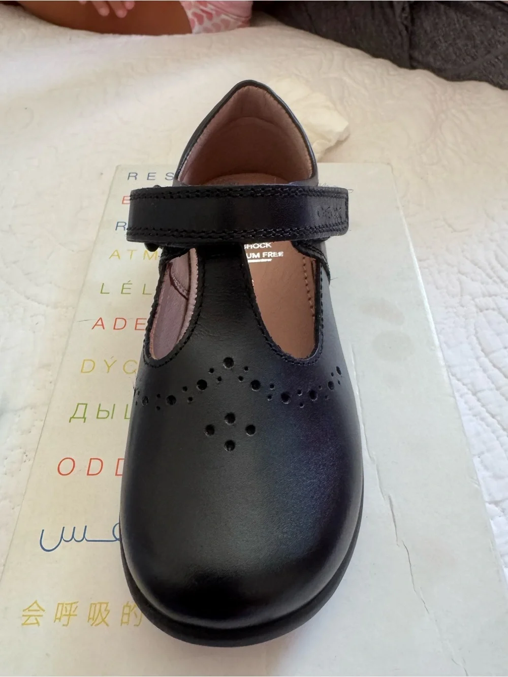 Geox Black Girls' Mary Jane Dress Shoes